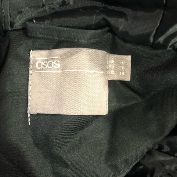 ASOS Black Utility Jacket with Faux Fur Trim - Picture 5 of 6